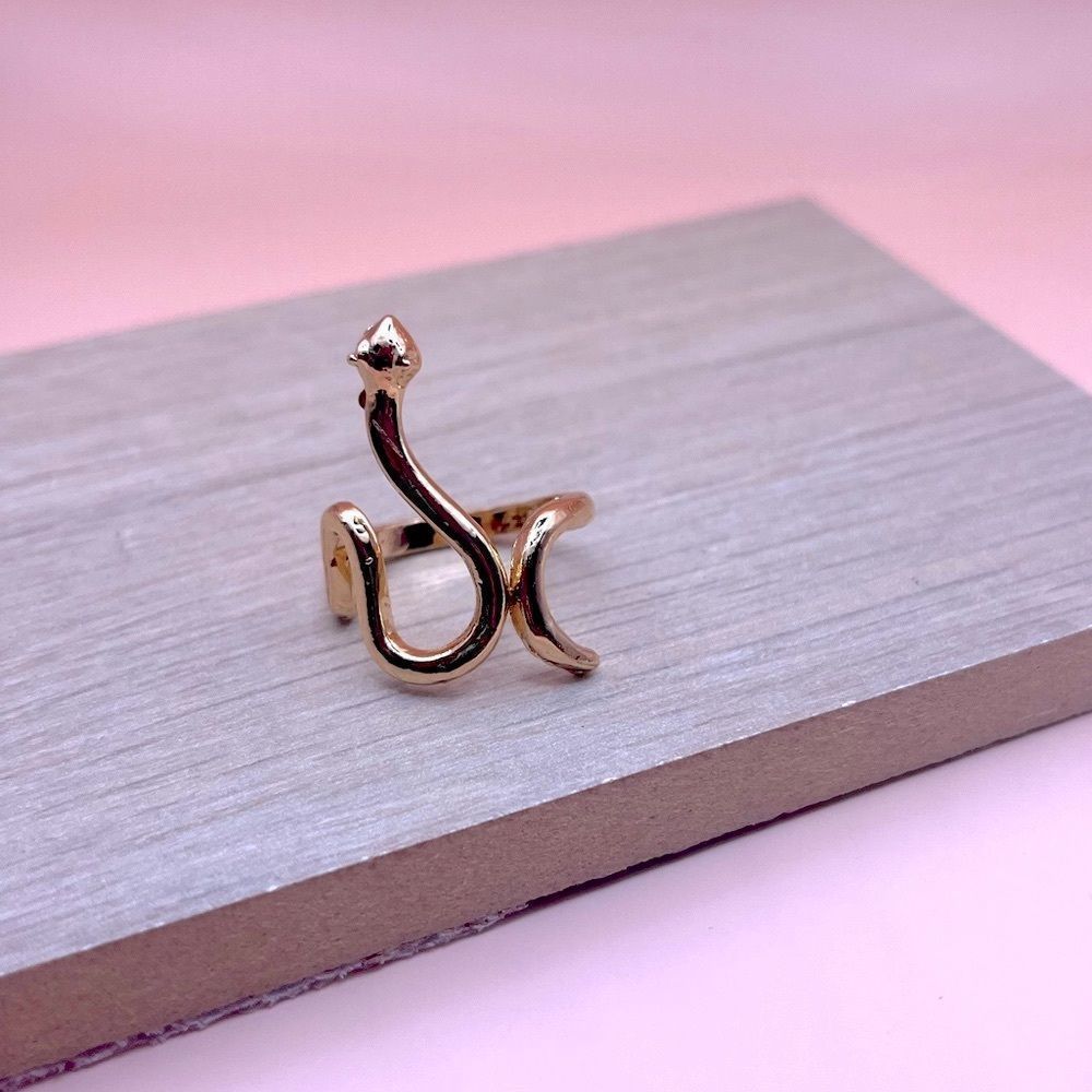 Snake Gold Statement Ring